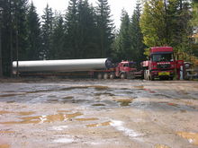 Der Turm wird angeliefert... Der Turm wird angeliefert...